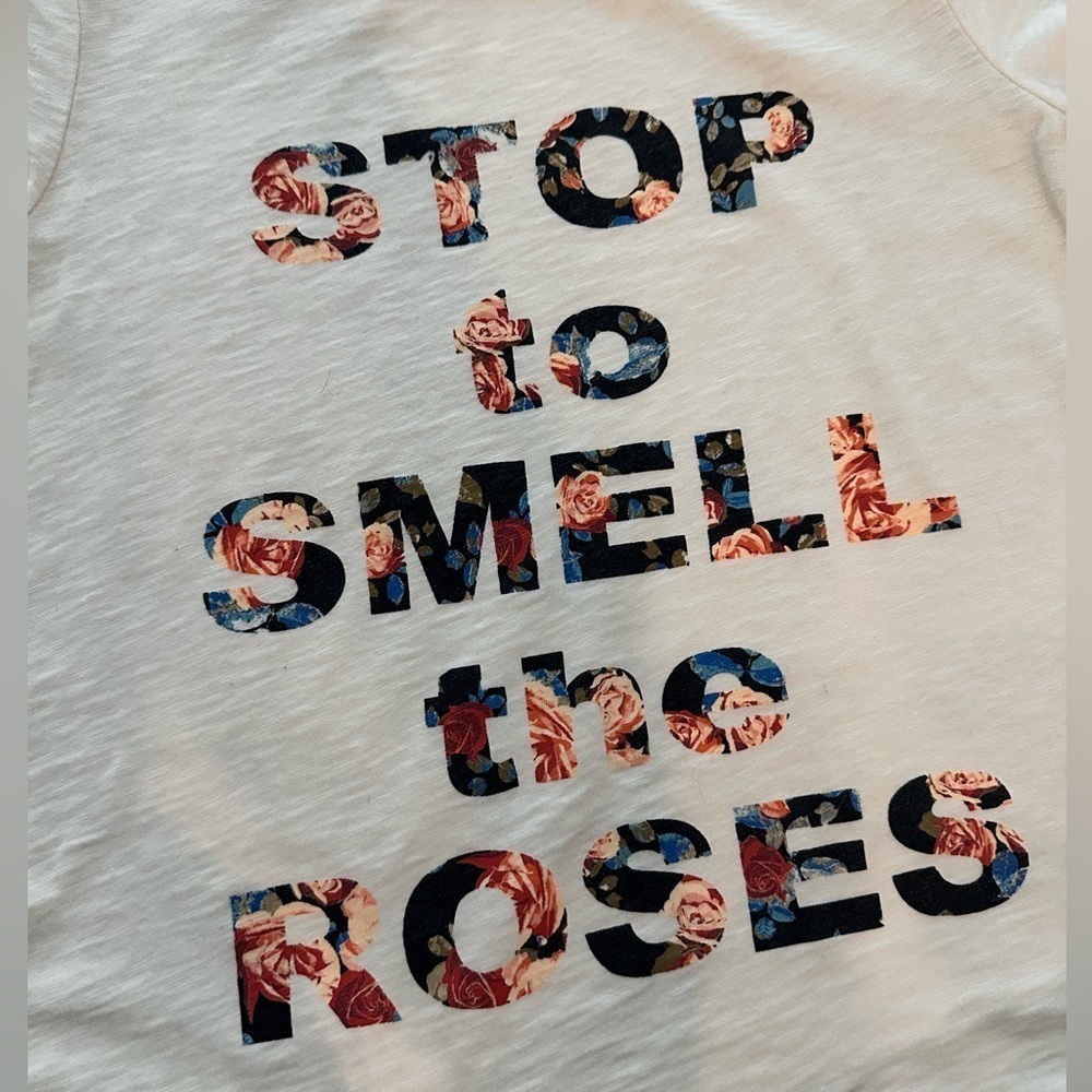 Talbots, Stop To Smell the Roses tee, size Medium - EUC - Picture 2 of 4